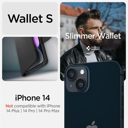SPIGEN WALLET S IPHONE 14 BLACK