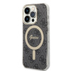 Guess zestaw ładowarka MagSafe + etui do iPhone 14 Pro Max 6,7" czarne 4G Print (GUBPP14XH4EACSK)