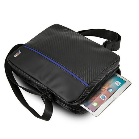 Torba BMW Carbon / Blue Stripe na tablet 10" - czarna