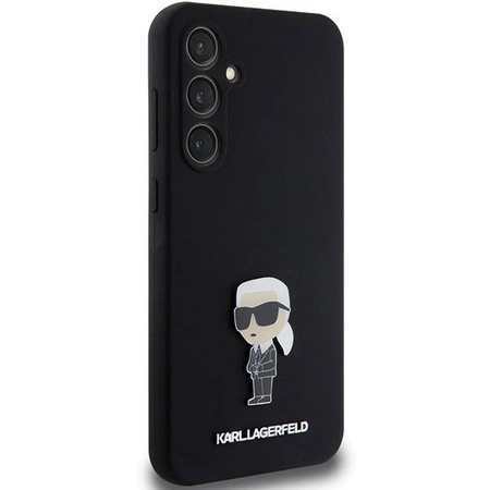 Etui Karl Lagerfeld Silicone Ikonik Metal Pin na Samsung Galaxy S23 FE - czarne