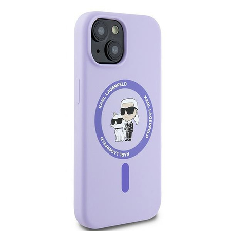 KARL LAGERFELD POKROWIEC HARDCASE SILICONE DO IPHONE 15 6.1 DO MAGSAFE