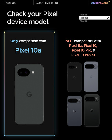 Spigen Glass tR EZ Fit Pro 2 Pack, transparency - Google Pixel 10a