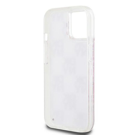 DKNY ETUI HARDCASE DO IPHONE 15 14 13 6.1 LIQUID GLITTER MULTILOGO DESIGN