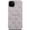 Etui Guess 4G Collection Leather Metal Logo MagSafe na iPhone 14 / 15 / 13 - różowe