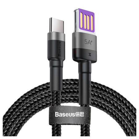 BASEUS KABEL USB DO USB-C 5A QC 3.0 HUAWEI SUPERCHARGE 1M DO TELEFONÓW