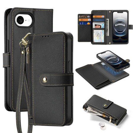 DUX DUCIS ETUI LAWA DO IPHONE 16E Z PORTFELEM ODDZIELNYM I MAGNETYCZNYM