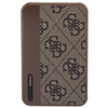Guess Powerbank 15W GUPB5LP4GEGW 5000mAh brązowy/brown 4G Leather Metal Logo