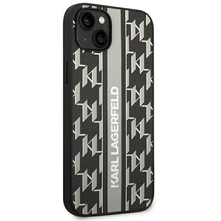 Karl Lagerfeld KLHCP14MPGKLSKG iPhone 14 Plus 6,7" hardcase szary/grey Monogram Stripe