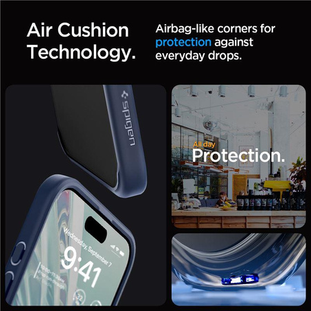 Spigen Ultra Hybrid, navy blue - iPhone 15 Pro