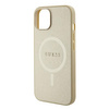 Guess GUHMP15SPSAHMCB iPhone 15 6.1" złoty/gold hardcase Saffiano MagSafe