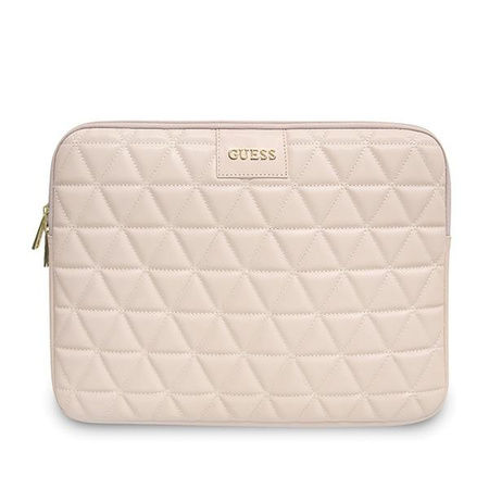 Guess Sleeve GUCS13QLPK 13" różowy /pink Quilted