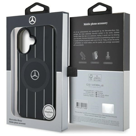 MERCEDES ETUI HARDCASE DO IPHONE 16 6.1 MB DOUBLE LAYER DO MAGSAFE OCHRONNE