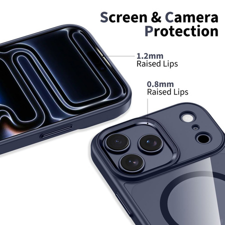 TECH-PROTECT MAGMAT MAGSAFE IPHONE 17 PRO MAX DEEP BLUE/CLEAR