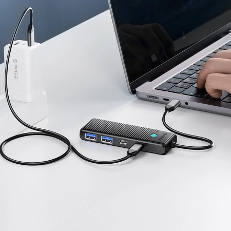 ORICO HUB USB-C PRZEJŚCIÓWKA Z 2X USB-A 3.0 2X USB-C 3.0 DO LAPTOPA MACBOOK