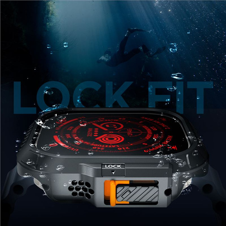 Spigen Lock Fit, black - Apple Watch Ultra 3/2/1
