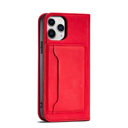 HURTEL ETUI POKROWIEC MAGNETYCZNY DO IPHONE 12 PRO PORTFEL KARTY PODSTAWKA