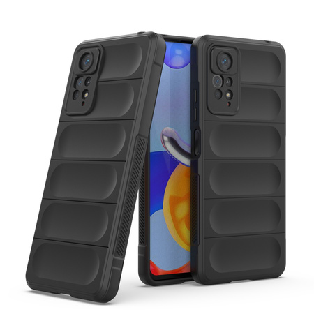 Magic Shield Case etui do Xiaomi Redmi Note 11 Pro elastyczny pancerny pokrowiec czarny