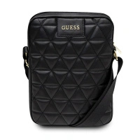 Guess Torba GUTB10QLBK 10 czarna/blackQuilted Tablet Bag