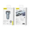 FONENG ładowarka samochodowa C18 PD 48W 1xUSB-C + 1xUSB QC3.0 Srebrny