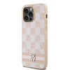 DKNY ETUI HARDCASE LEATHER CHECKERED DO IPHONE 14 PRO MAX Z PASKAMI MONO