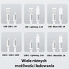 USAMS ZESTAW KABLI 3W1 DO TELEFONÓW SAMSUNG XIAOMI LG SZYBKIE ŁADOWANIE 60W