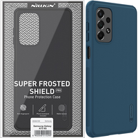 Nillkin Super Frosted Shield Pro wytrzymałe etui pokrowiec Samsung Galaxy A73 niebieski