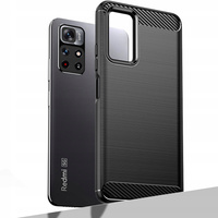 HURTEL CARBON CASE ELASTYCZNE ETUI DO XIAOMI REDMI NOTE 11 Z OCHRONĄ