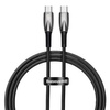 Baseus Glimmer Series kabel do szybkiego ładowania USB-C 480Mb/s PD 100W 1m czarny