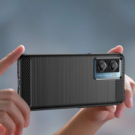 HURTEL POKROWIEC CASE DO XIAOMI POCO F4 5G KARBONOWY SILIKONOWY ELASTYCZNY