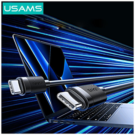 Kabel USAMS U94 60W USB-C do USB-C 1m czarny