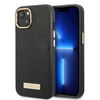 Guess GUHMP13MSAPSTK iPhone 13 6,1" czarny/black hardcase Peony Logo Plate MagSafe