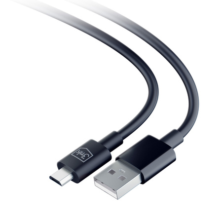 3MK KABEL USB A DO MICRO 1.2M 5V 2.4A DO SMARTFONÓW ŁADOWANIE WYSOKA JAKOŚĆ