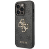 Guess GUHCP15L4GMGGR iPhone 15 Pro 6.1" szary/grey hardcase 4G Big Metal Logo