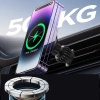 Joyroom magnetyczny uchwyt samochodowy bezprzewodowa ładowarka 15W na kratkę wentylacyjną nawiew czarna (JR-ZS240)