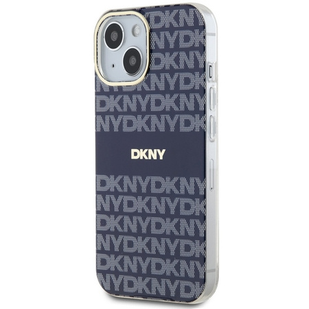 DKNY ETUI HARDCASE DO IPHONE 15 14 13 6.1 DO MAGSAFE WZÓR MONO I STRIPE IML