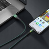 Kabel do telefonu, szybkie ładowanie, USB-C, USB, 1M, QC 4.0, LED, Zielony, McDodo