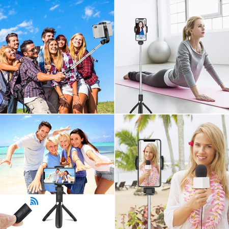TECH-PROTECT SELFIE STICK TRIPOD BLUETOOTH DO SMARTFONÓW SZYBKIE ŁADOWANIE