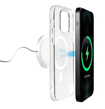 Etui silikonowe Puro Lite Mag MagSafe do iPhone 14 / 13 - przezroczyste