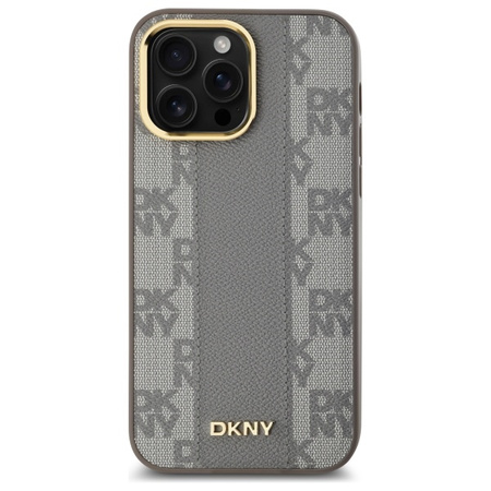 DKNY ETUI HARDCASE DO IPHONE 14 PRO MAX 6.7 DO MAGSAFE LEATHER CHECKERED