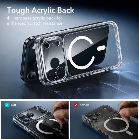 ESR ZESTAW CLASSIC HYBRID MAGSAFE + SZKŁO HARTOWANE DO IPHONE 17 PRO