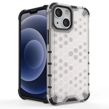HURTEL ETUI PANCERNE HONEYCOMB Z ŻELOWĄ RAMKĄ DO IPHONE 13 MINI OCHRONA