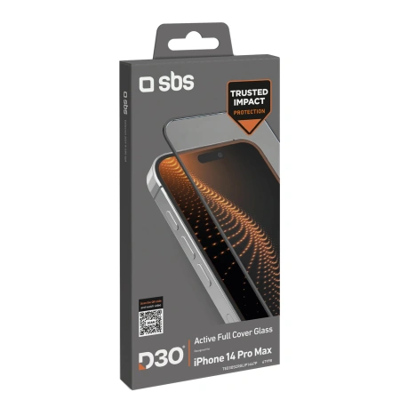 Szkło hartowane SBS D3O z ramką do iPhone 14 Pro Max