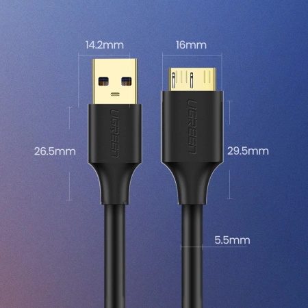 UGREEN KABEL USB-A 3.0 DO MICRO USB-B 2M DO TELEFONÓW TABLETÓW I AKCESORIÓW