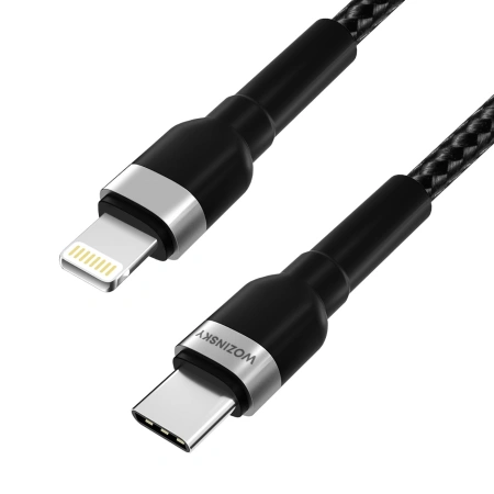 WOZINSKY KABEL DO LIGHTNING USB-C 30W 2M DO IPHONE 12 13 14 SZYBKIE