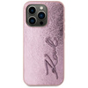 KARL LAGERFELD ETUI WRINKLED METAL SIGNATURE DO IPHONE 15 PRO ZŁOTE Z LOGO