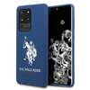 Etui U.S. Polo Assn. Silicone Collection na Samsung Galaxy S20 Ultra - granatowe