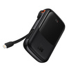Powerbank 10000mAh 20W Baseus Qpow Pro Overseas Edition + kabel USB C 3A - czarny