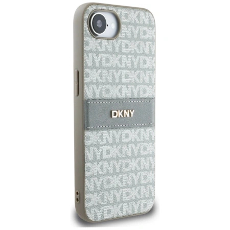 DKNY ETUI CASE REPEAT TEXTURE PATTERN Z PASAMI DO IPHONE 16E LUKSUSOWE