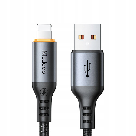 MCDODO KABEL USB-A LIGHTNING SZYBKIE ŁADOWANIE 12W 1M POWER OFF LED