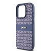 DKNY POKROWIEC SKÓRZANY DO IPHONE 15 PRO 6.1 MONO STRIPE Z LOGO METALOWYM